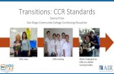 Transitions: CCR Standards ... Transitions: CCR Standards Donna Price ... CCR Standards Focus on Literacy