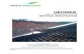 Geoweb Cellular Confinement System Material Specification · PRESTO GEOWEB® SYSTEM MATERIAL SPECIFICATION CD-8 NOV 25, 2019 COPYRIGHT 2019 – PRESTO GEOSYSTEMS PAGE 1 OF13 Perforated