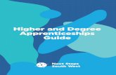 Higher and Degree Apprenticeships Guide · Many people choose an apprenticeship instead of a traditional college or university route, whilst still gaining a higher education qualification.