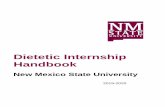 Dietetic Internship Handbook › documents › di...Goal 1: Dietetic interns enrolled in the NMSU DI will complete the DI, and receive verification statements that qualify them to