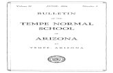 OF THE TEMPE NORMAL SCHOOL - ASU Digital Repository · The Tempe Normal School of Arizona