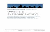 Primary Market Research What is a customer survey?... · What is a customer survey? A customer survey, or market survey, is a method of collecting information from current or potentialcustomers