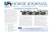 Saddles: Synthetic Saddles Rockstatic-horsejournal.s3.amazonaws.com/wp-content/uploads/...Horse Journal December 01 Saddle Billets Flaps and panels Gullet Tree Seat Tekna S-Line $625