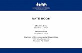 RATE BOOK - Arizona Department of Economic Security · RATE BOOK Effective Date October 1, 2019 Revision Date October 9, 2019 ... La Paz, Mojave, Pinal, Santa Cruz & Yuma Counties)