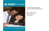 PARALEGAL DEPARTMENT Program Review › program-review › wp-content › uploads › sites › … · 4. Paralegal continues to teach practical skills in the legal field in every