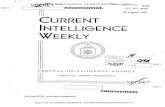 CURRENT INTELLIGENCE WEEKLY · Title: CURRENT INTELLIGENCE WEEKLY Subject: CURRENT INTELLIGENCE WEEKLY Keywords