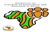 Guidelines on Freedom of Association and Assembly in Africa · the Report of the Study Group on Freedom of Association and Assembly in Africa; Recalling Resolution 319 (LVII) 15 on