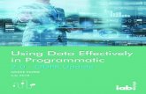 2.0 -GDPR Update...IAB Europe Using Data Effectively in Programmatic White Paper TM CONTENTS Page 2 3 1. Introduction 6 2. Understanding Audience Data 6 2.1 Buy-side audience data
