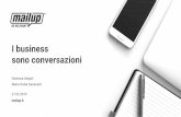 sono conversazioni I business - MailUp Academy · mailup.it 27.02.2019 Gianluca Diegoli Maria Giulia Ganassini I business sono conversazioni