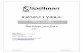 Instruction Manual - SFU.campaetzel/manuals/Generator/Spellman_manual.pdf · Instruction Manual High Voltage Power Supply MODEL : SERIAL# : DATE : SPELLMAN HIGH VOLTAGE ELECTRONICS