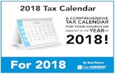 YEAROF 2018!marketing2017-startchurch.com.s3.amazonaws.com/2018 Tax... · 2018-01-08 · 2.Ministers must make the estimated tax payment for the 4th quarter of 2017 using Form 1040-ES.
