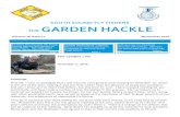 SOUTH SOUND FLY FISHERS THE GARDEN HACKLE · 2016-11-08 · SOUTH SOUND FLY FISHERS THE GARDEN HACKLE Volume 16 Issue 11 November 2016 The Leaders Line Page 4 November 5, 2016 Greetings,