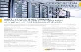 Data Centre COLOCATION SERVICES · 1015 colocation services don’t try to do it all yourself. reduce your costs and boost your peace of mind with ntt ict colocation services. convenient