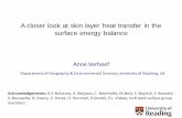 The role of skin layer heat transfer in the surface energy ... · latent heat storage fluxes in the air column below the flux measurement height • J B is the heat storage flux in