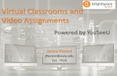 Virtual Classrooms and Video Assignments · • Create a link to virtual classrooms and video assignments inside of a module or sub module • Include text and video instructions