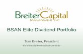 Elite Dividend Portfolio · Elite Dividend (Gross) 4.02% 13.65% 15.59% 10.16% 8.54% 7.96% Elite Dividend (Net) 1.45% 10.83% 12.72% 7.43% 5.86% 5.28% S&P 500 7.42% 17.31% 17.34% 9.42%
