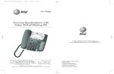 Two-Line Speakerphone with Caller ID/Call Waiting 992 · Two-Line Speakerphone with Caller ID/Call Waiting 992 0992_CIB_1ATT_FINAL_022105 2/22/04 4:46 PM Page II 6 AT&T 05/06 or call