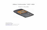 Alber Cellcorder CRT 400 - Vertiv · Alber Cellcorder™ CRT–400 User [s Guide Vertiv Corporation 1050 Dearborn Drive Columbus, OH 43085 Tel: (954) 377-7101 Fax: (954) 377-7042