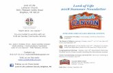 Lord of Life 2018 Summer Newsletter · 2018-06-26 · Lord of Life Lutheran Church 5051 Pleasant Valley Road Brighton, MI 48114 “God’s Work. Our Hands.” You are invited to worship