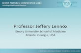 Professor Jeffery Lennox - BHIVAProfessor Jeffery Lennox Dr. Lennox acts in a Consultancy capacity for Merck Inc, BMS and Gilead. He has also received a grant for research from Gilead