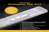 Advantage Chikungunya IgM Card · Chikungunya is an arboviral disease transmitted by aedes mosquitoes. The disease typically consists of an acute illness characterised by fever, rash