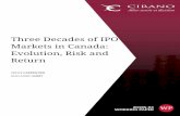 Three Decades of IPO Markets in Canada: Evolution, Risk ... · Three Decades of IPO Markets in Canada: Evolution, Risk and Return Cécile Carpentier, Jean-Marc Suret * Résumé/Abstract