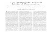 The Fundamental Physical Limits of Computationweb.eecs.umich.edu/~taustin/EECS598-HIC/public/Physical-Limits.pdf · The Fundamental Physical Limits of Computation What constraints