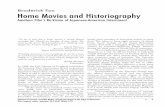 Broderick Fox Home Movies and Historiographycinema.usc.edu/assets/096/15678.pdf · Home Movies and Historiography Amateur Film’s Re-Vision of Japanese-American Internment Broderick