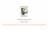 OPERATIONAL PLAN 2013 / 2014 - Hope Vale Shire Council · 2018-03-12 · Hope Vale Aboriginal Shire Council – Operational Plan – 2013/2014 Ref. Activities Timing Organisational