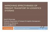 2010 S 07 Effectiveness of Freight Transport in …...Transport Costs as % of Logistics Costs is Increasing 3 1980 GDP $2.88 trillion Logistics Cost $451 billion 15.7% of GDP Trans.