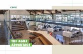 THE AGILE ADVANTAGE - CBRE · untethered throughout their day. The right tools and connectivity allow employees to be more pro- ... the emergence of “enterprise solutions” within