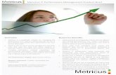 Metricus IT Performance Management Product Brief · The Metricus IT Performance Management Framework helps organizations identify relevant performance metrics (aligned with ITIL,