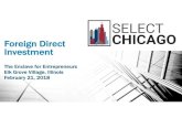 Foreign Direct Investment - selectchicago.org · Foreign Direct Investment Case Studies •Sofidel, an Italian tissue group, participated in both the 2013 and 2015 SelectUSA Investment