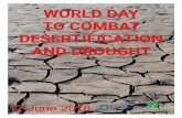 WORLD DAY TO COMBAT DESERTIFICATION AND DROUGHT · 8 june 2018 17 june 2018 ® world day to combat desertification and drought
