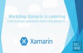 Workshop Xamarin is comming · Aun necesitamos especificar el aspecto que tendrá cada ítem, lo cual haremos usando un ItemTemplate que contenga un DataTemplate con una vista específica
