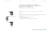 Cerabar PMC11, PMC21, PMP11, PMP21 - InstrumartThe OPL may only be applied for a limited period of time. 2 MWP The MWP (maximum working pressure) for the sensors depends on the lowest-