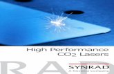 High Performance CO2 Lasers - Synrad Mini Brochure 4.3.19 LoRes.pdf•High speed cutting and perforating •High peak power minimizes charring and burn marks • Superior beam quality