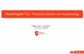 HomePlugAV PLC: Practical attacks and backdooring · HomePlugAV PLC: Practical attacks and backdooring 2/45 E SOGETI. Context The electrical signal The targets Summary ... But no