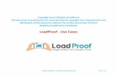 LoadProof - Use Cases€¦ · LOADPROOF USE CASES INTRODUCTION This document discusses the different Warehouse Use Cases, the various picture scenarios along with the relevant meta