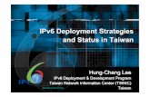 IPv6 Deployment Strategies and Status in Taiwanarchive.apnic.net/meetings/22/docs/ipv6-pres-lee-tw-deploy.pdf · Intel Innovation Center 01-000196 01-000136 Alpha Networks Home Gateway