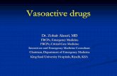 Vasoactive drugs - KSUfac.ksu.edu.sa/sites/default/files/vasopresores_0.pdf · Vasoactive drugs 1-Adrenergic receptor stimulation results in enhanced myocardial contractility through