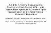 A 0.2-to-1.45GHz Subsampling Fractional-N All-Digital MDLL ...people.ece.umn.edu/groups/VLSIresearch/papers/2016/ISSCC16_MD… · Fractional-N All-Digital MDLL with Zero-Offset Aperture