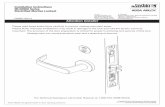 ML20900 ECL Series Mortise Lock Installation Instructions ... · 5) Installation Instructions (Continued)Inside Face of Door 7a. Install Standard Lever Trim. Refer to 7b on following