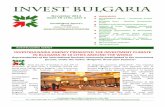 INVESTBULGARIA AGENCY PRESENTED THE INVESTMENT … · HIGHLIGHTS InvestBulgaria ... Mr. Ivan Stoimenov, manager of the Bulgarian-Nordic Chamber of Commerce and a ... Bulgaria were