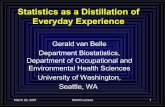 Statistics as a Distillation of Everyday Experiencevanbelle.org/presentations/2007KNAWLectureReduced.pdfMarch 29, 2007 KNAW Lecture 1 Statistics as a Distillation of Everyday Experience