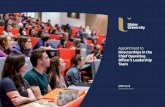 Appointment to Directorships in the Chief Operating ...€¦ · A Profile of the University06 Ulster University Appointment to Directorships in the Chief Operating Officer’s Leadership