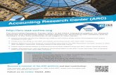 Accounting Research Center (ARC) - Home | EAA Flyer 2018 - ARC - FINAL version.pdf · The Accounting Research Center (ARC) is the EAA’s interactive platform for research resources