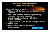 How large are the objects in the solar system?websites.uwlax.edu/ssallmen/ss_teaching/gis/scale_ss.pdf · How large are the objects in the solar system? • Let’s view them to scale