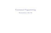 Functional Programming - Biostatistics 140 · SimpleExample Thefollowingfunctionreturnsafunctionasits“result”. adder_maker