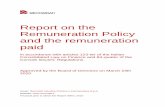 Report on the Remuneration Policy and the remuneration paid Remuneration Policy and the remuneration